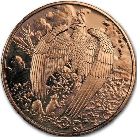 The Great Eagle 1 oz .999 Pure Copper Round (5th & Final Design of the Nordic Creatures Series)