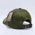 (image for) Green Camo American Flag Velcro Patch Hat