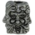 (image for) Green Man Bead in Antique Rhodium Finish by Schmuckatelli Co.