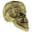 (image for) Grins Skull Bead in 18K Antique Gold Finish by Schmuckatelli Co.