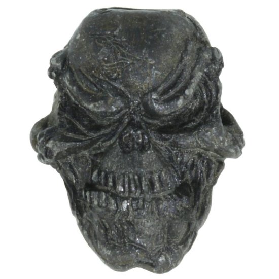 (image for) Grins Skull Bead in Black Oxide Finish by Schmuckatelli Co.