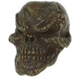 (image for) Grins Skull Bead in Solid Oil Rubbed Bronze Finish by Schmuckatelli Co.