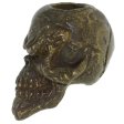 (image for) Grins Skull Bead in Solid Oil Rubbed Bronze Finish by Schmuckatelli Co.