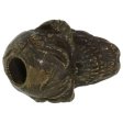 (image for) Grins Skull Bead in Solid Oil Rubbed Bronze Finish by Schmuckatelli Co.