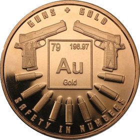 Guns And Gold 1 oz .999 Pure Copper Round