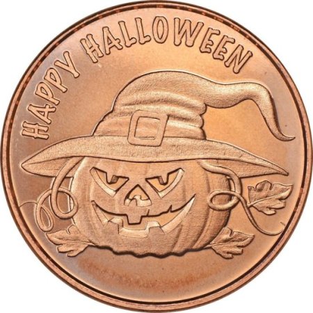 (image for) Halloween ~ Holiday Series 1 oz .999 Pure Copper Round