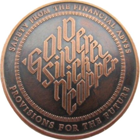 (image for) Holding Back The Gates Of Doom 1 oz .999 Pure Copper Round (Black Patina)