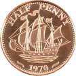 (image for) Half Penny 1970 1 oz .999 Pure Copper Round