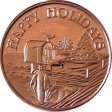 (image for) Happy Holidays Mailbox (Sunshine Mint) 1 oz .999 Pure Copper Rounds