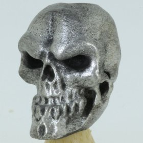 Happy Skull Bead in Pewter by Marco Magallona