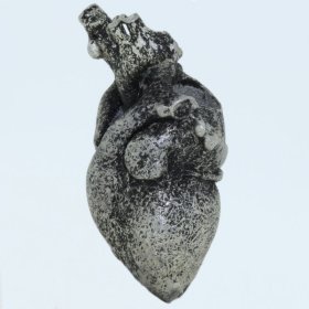 Heart Bead in Pewter by Marco Magallona
