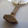 (image for) Hand Forged Brass Hammer Key Ring By Dragons Breath Forge