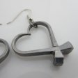 (image for) Horseshoe Nail Heart Earrings By Mr Willie Hess