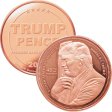 (image for) Donald J. Trump ~ Hugging The Flag (Disme) 1 oz .999 Pure Copper Round