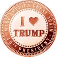 (image for) Donald J. Trump ~ I Heart Trump (Disme) 1 oz .999 Pure Copper Round