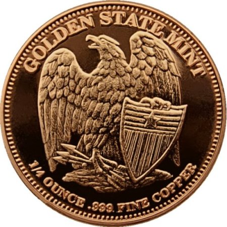 (image for) Indian Head Design 1/4 oz .999 Pure Copper Round