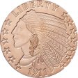 (image for) Incuse Indian 1911 (Osborne Mint) 1 oz .999 Pure Copper Round