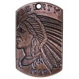 (image for) Incuse Indian Copper Dog Tag Necklace