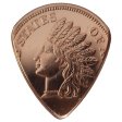 (image for) Indian Head Penny Design Copper Guitar Pick