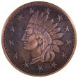 (image for) Indian Head Penny 1 oz .999 Pure Copper Round (Presston Mint) (Black Patina)