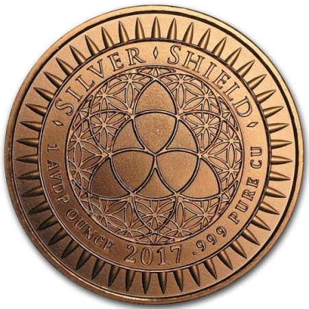 (image for) James Madison #42 (2017 Silver Shield Mini Mintage) 1 oz .999 Pure Copper Round