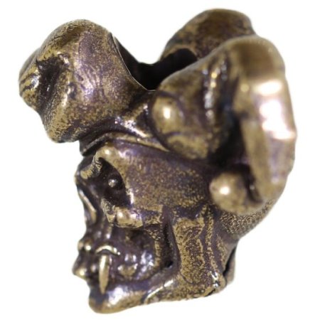 (image for) Jester Bead in Solid Oil Rubbed Bronze by Schmuckatelli Co.