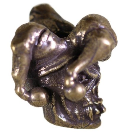(image for) Jester Bead in Solid Oil Rubbed Bronze by Schmuckatelli Co.