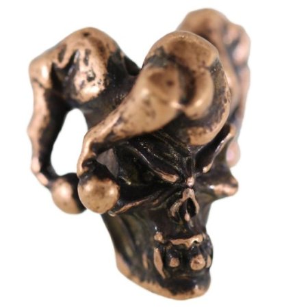 (image for) Jester Bead in Roman Copper Oxide by Schmuckatelli Co.