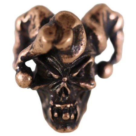 (image for) Jester Bead in Roman Copper Oxide by Schmuckatelli Co.