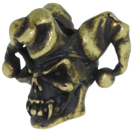 (image for) Jester Bead in Roman Brass Oxide by Schmuckatelli Co.