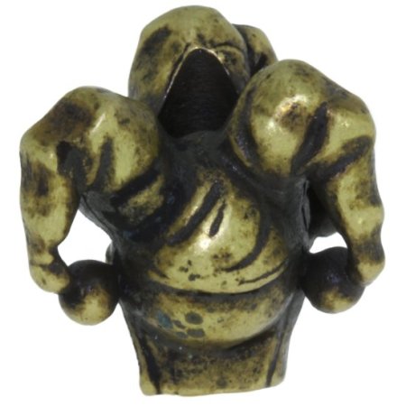 (image for) Jester Bead in Roman Brass Oxide by Schmuckatelli Co.