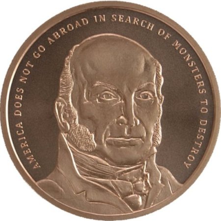 (image for) John Quincy Adams #84 (2018 Silver Shield - Mini Mintage) 1 oz .999 Pure Copper Round