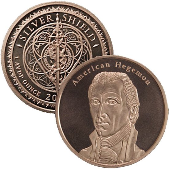 (image for) James Monroe #75 (2018 Silver Shield Mini Mintage) 1 oz .999 Pure Copper Round