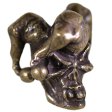 (image for) Jester Bead in Solid Oil Rubbed Bronze by Schmuckatelli Co.