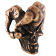 (image for) Jester Bead in Roman Copper Oxide by Schmuckatelli Co.