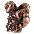 (image for) Jester Bead in Roman Copper Oxide by Schmuckatelli Co.