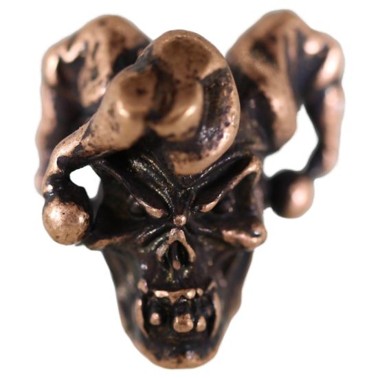 (image for) Jester Bead in Roman Copper Oxide by Schmuckatelli Co.