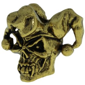 Jester Bead in 18K Antique Gold Finish by Schmuckatelli Co.