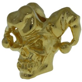 Jester Bead in 18K Gold Finish by Schmuckatelli Co.