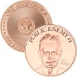 (image for) John Dillinger 1 oz .999 Pure Copper Round (Intaglio Mint)