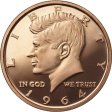 (image for) John F. Kennedy (1964 Design) 1 oz .999 Pure Copper Round