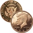 (image for) John F. Kennedy (1964 Design) 1 oz .999 Pure Copper Round