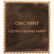 (image for) John Marshall Bureau $5.00 Stamp Design 1 oz .999 Fine Copper Bar
