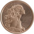 (image for) Justice ~ 2018 Cardinal Virtue Series 1 oz .999 Pure Copper Round