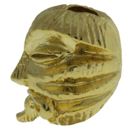 (image for) Kiko Tiki Bead in 18K Gold Plated Finish by Schmuckatelli Co.