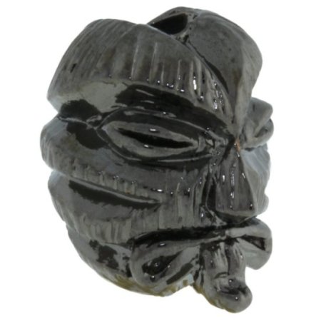 (image for) Kiko Tiki Bead in Hematite Finish by Schmuckatelli Co.