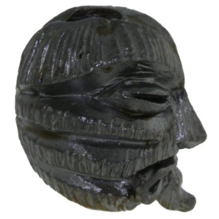 (image for) Kiko Tiki Bead in Hematite Matte Finish by Schmuckatelli Co.