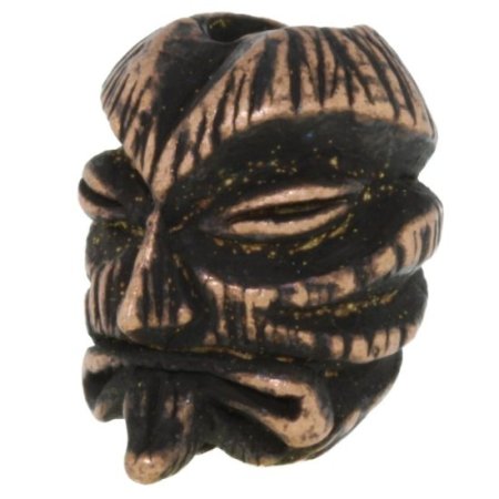 (image for) Kiko Tiki Bead in Roman Copper Oxide Finish by Schmuckatelli Co.