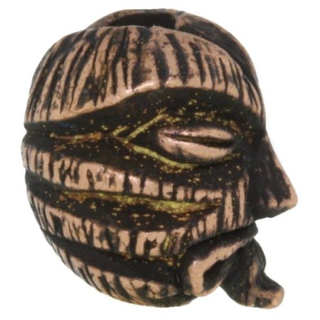 (image for) Kiko Tiki Bead in Roman Copper Oxide Finish by Schmuckatelli Co.