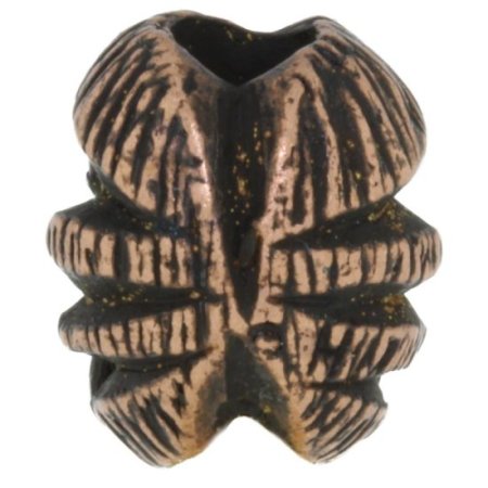 (image for) Kiko Tiki Bead in Roman Copper Oxide Finish by Schmuckatelli Co.